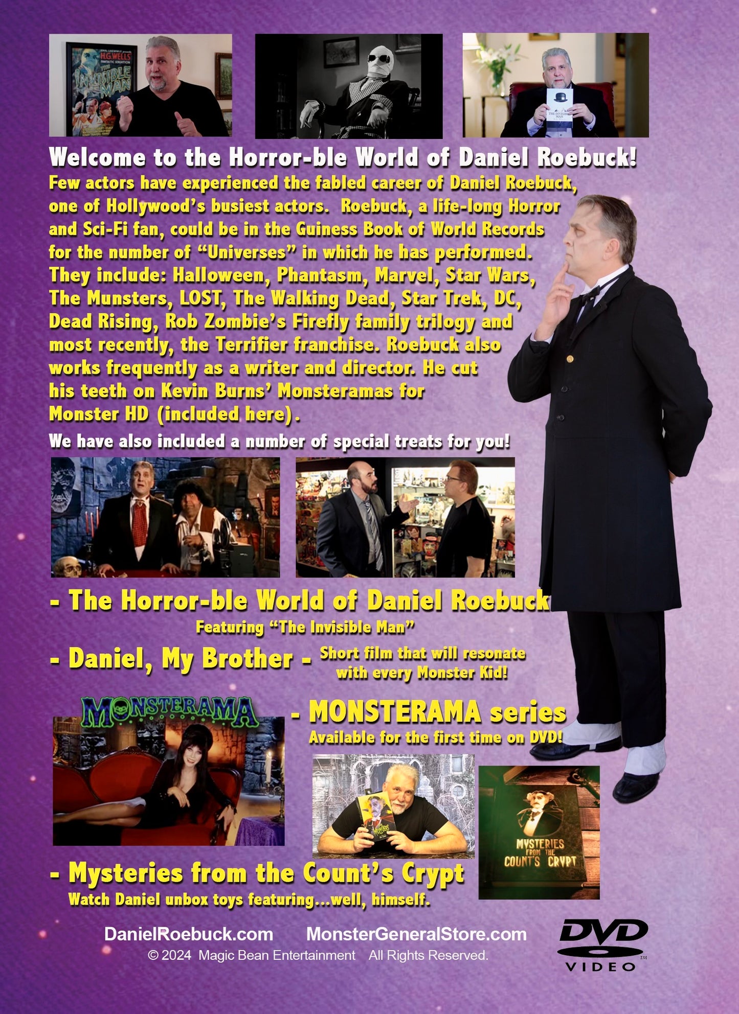 The Horror-ble World of Daniel Roebuck DVD