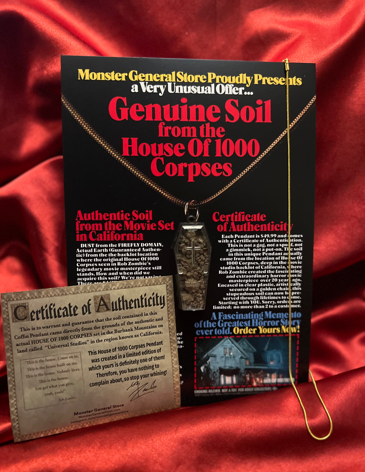 Vile Vials #1: Genuine Soil from the House Of 1000 Corpses