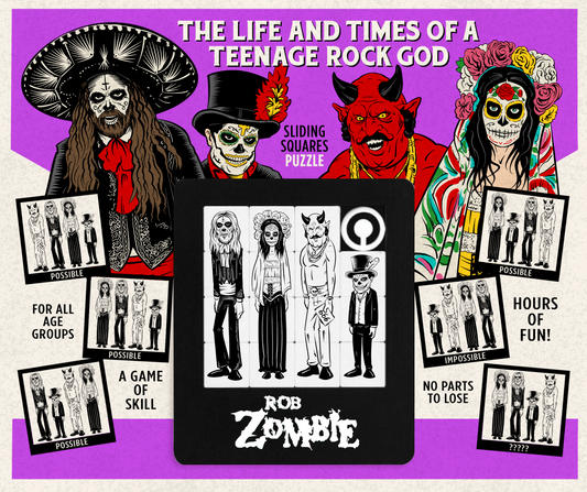 Rob Zombie's The Life And Times of A Teenage Rock God Slide Puzzle