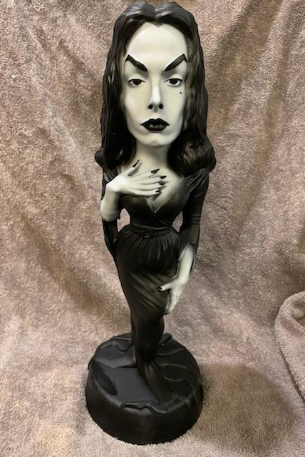 Esco style horror host statues: Vampira