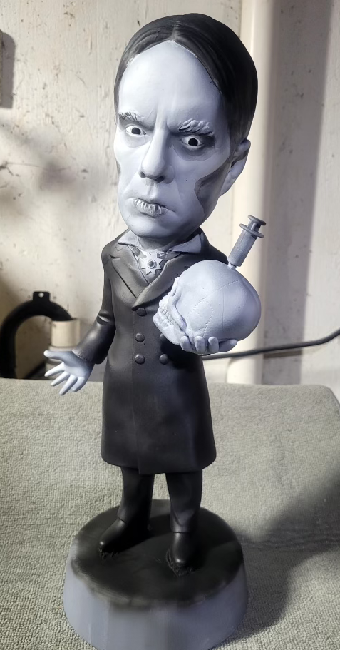 Esco style horror host statues: Zacherley
